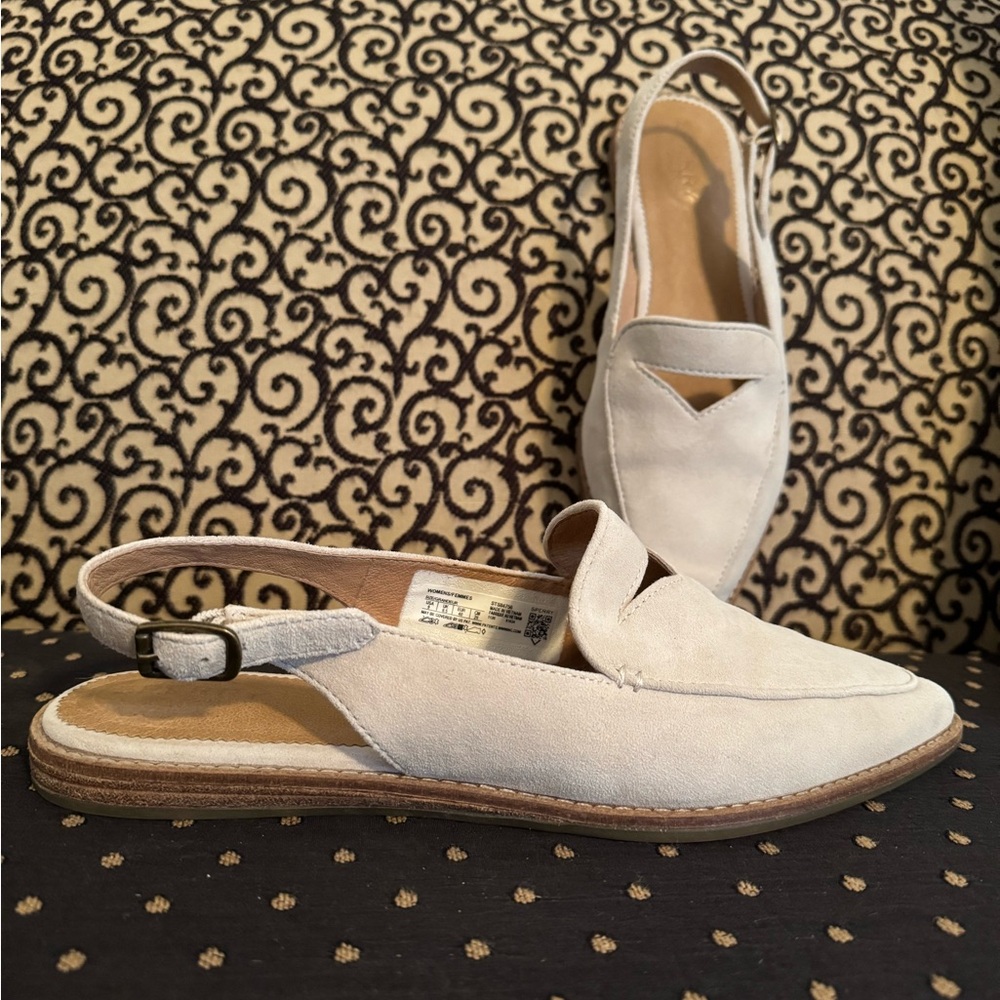 Ladies Sperry slingback suede flats